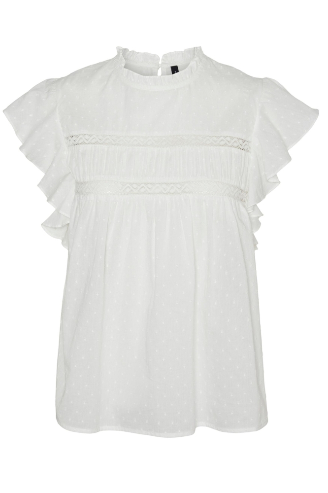 VMTRINE SL LACE TOP WVN NOOS 10301205 Snow White